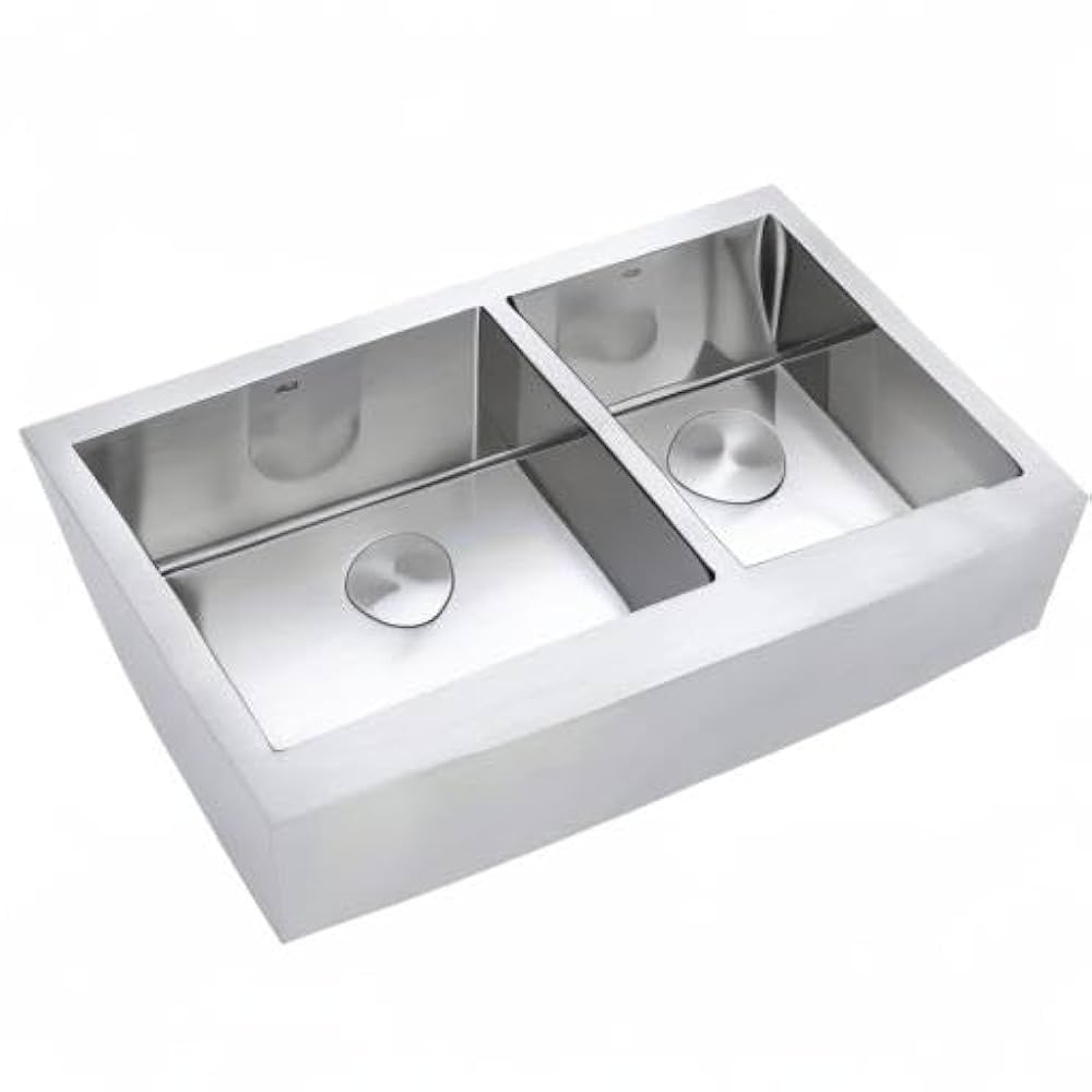 かんてぃぬすさん専用 Amazon.co.jp: Zuhne 農家風エプロンシンク 60/40 深型2槽式 16